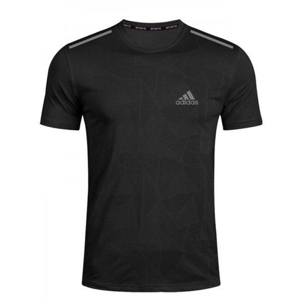 Adas maglia da allenamento abbigliamento sportivo uniforme maglia da calcio da uomo calcio casual manica corta sport t-shirt nera 2023-2024